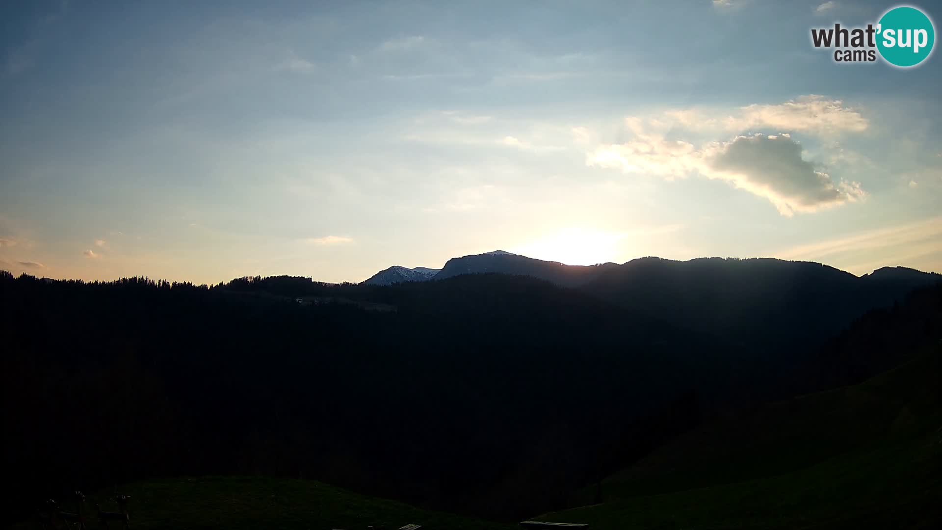 Webcam Brunarica Dražgoše – Live View of Ratitovec (1666 m)