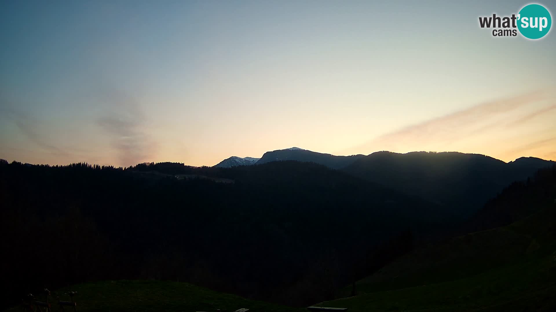 Webcam Brunarica Dražgoše – Live View of Ratitovec (1666 m)