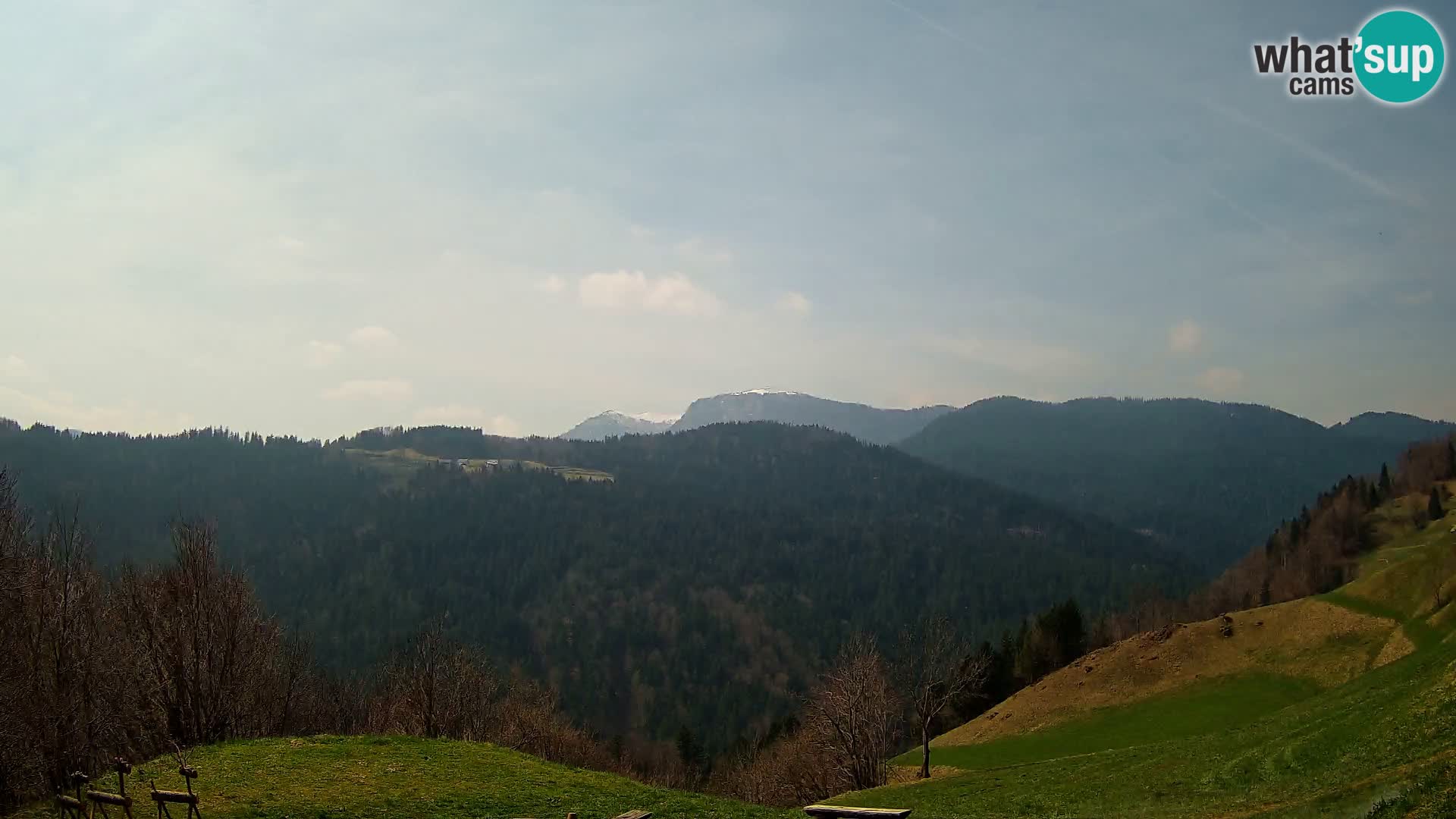 Webcam Brunarica Dražgoše – Live View of Ratitovec (1666 m)