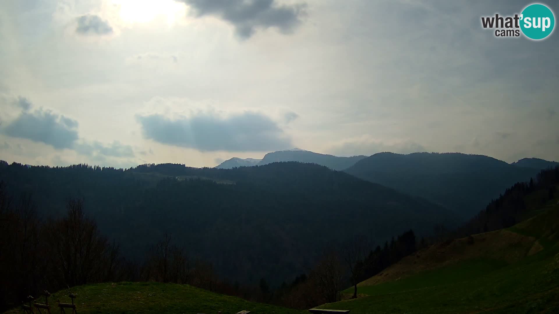 Webcam Brunarica Dražgoše – Live View of Ratitovec (1666 m)