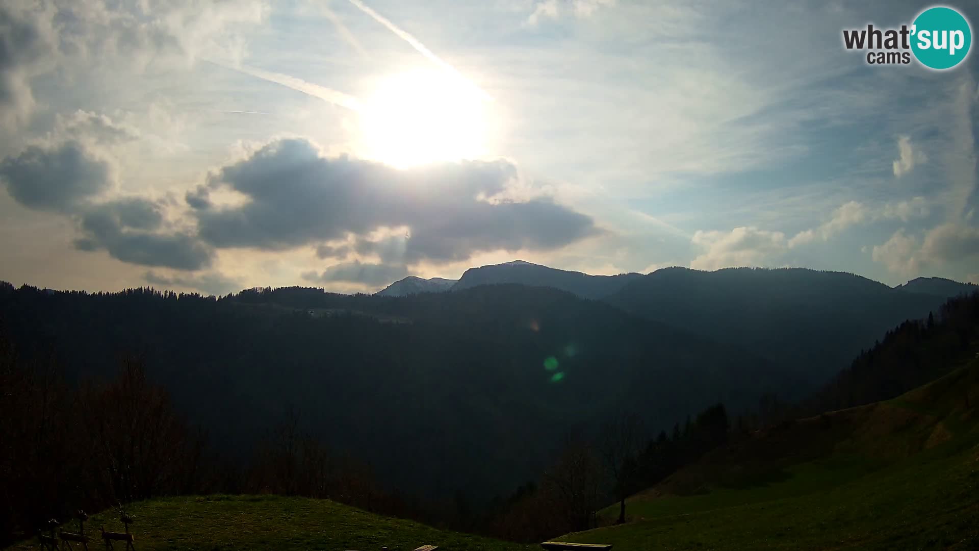 Webcam Brunarica Dražgoše – Live View of Ratitovec (1666 m)