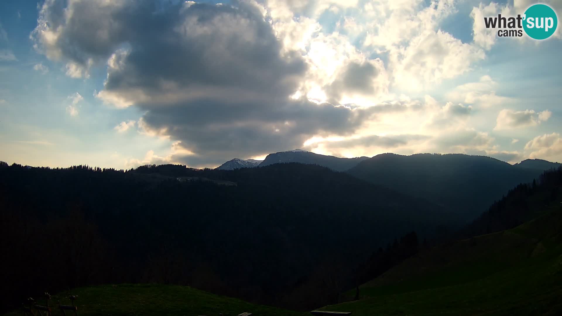 Web kamera Brunarica Dražgoše – Pogled uživo na Ratitovec (1666 m)