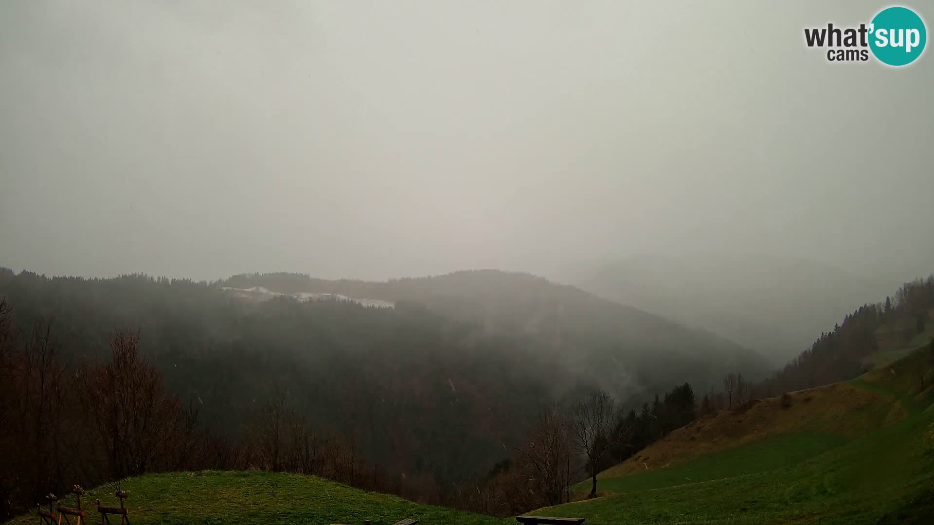 Web kamera Brunarica Dražgoše – Pogled uživo na Ratitovec (1666 m)