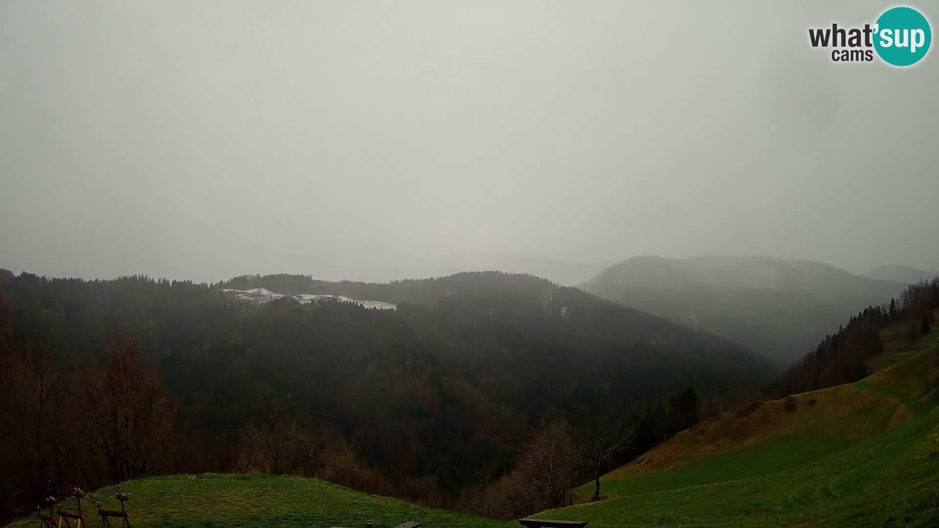 Webcam Brunarica Dražgoše – Liveblick auf Ratitovec (1666 m)