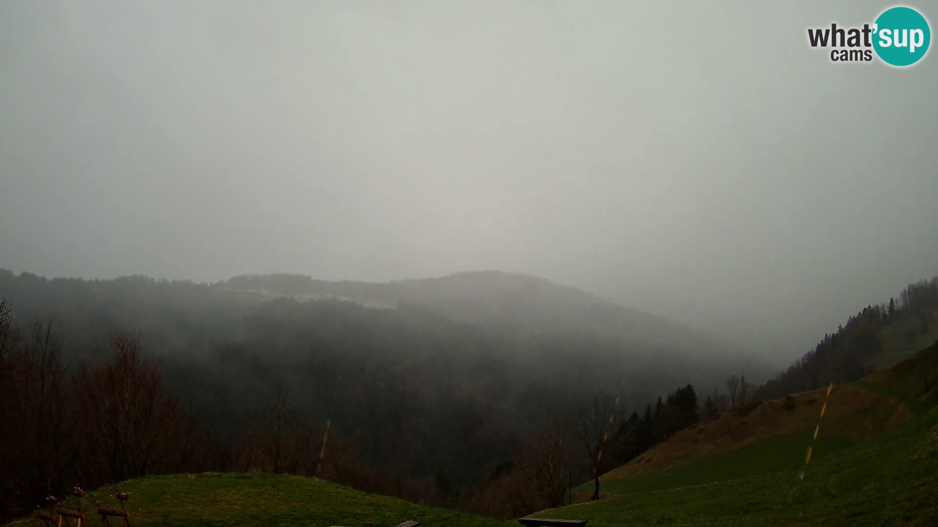 Webcam Brunarica Dražgoše – Vista live sul Ratitovec (1666 m)