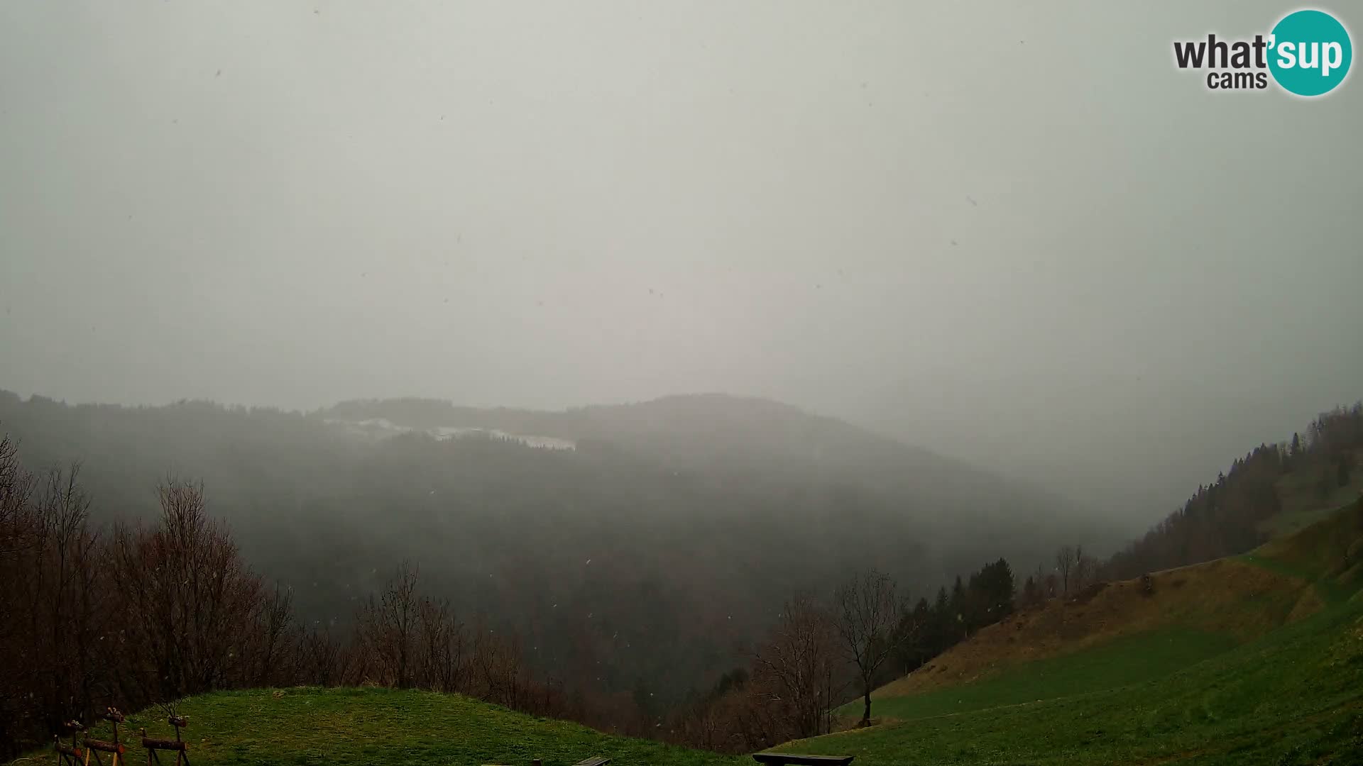 Web kamera Brunarica Dražgoše – Pogled uživo na Ratitovec (1666 m)