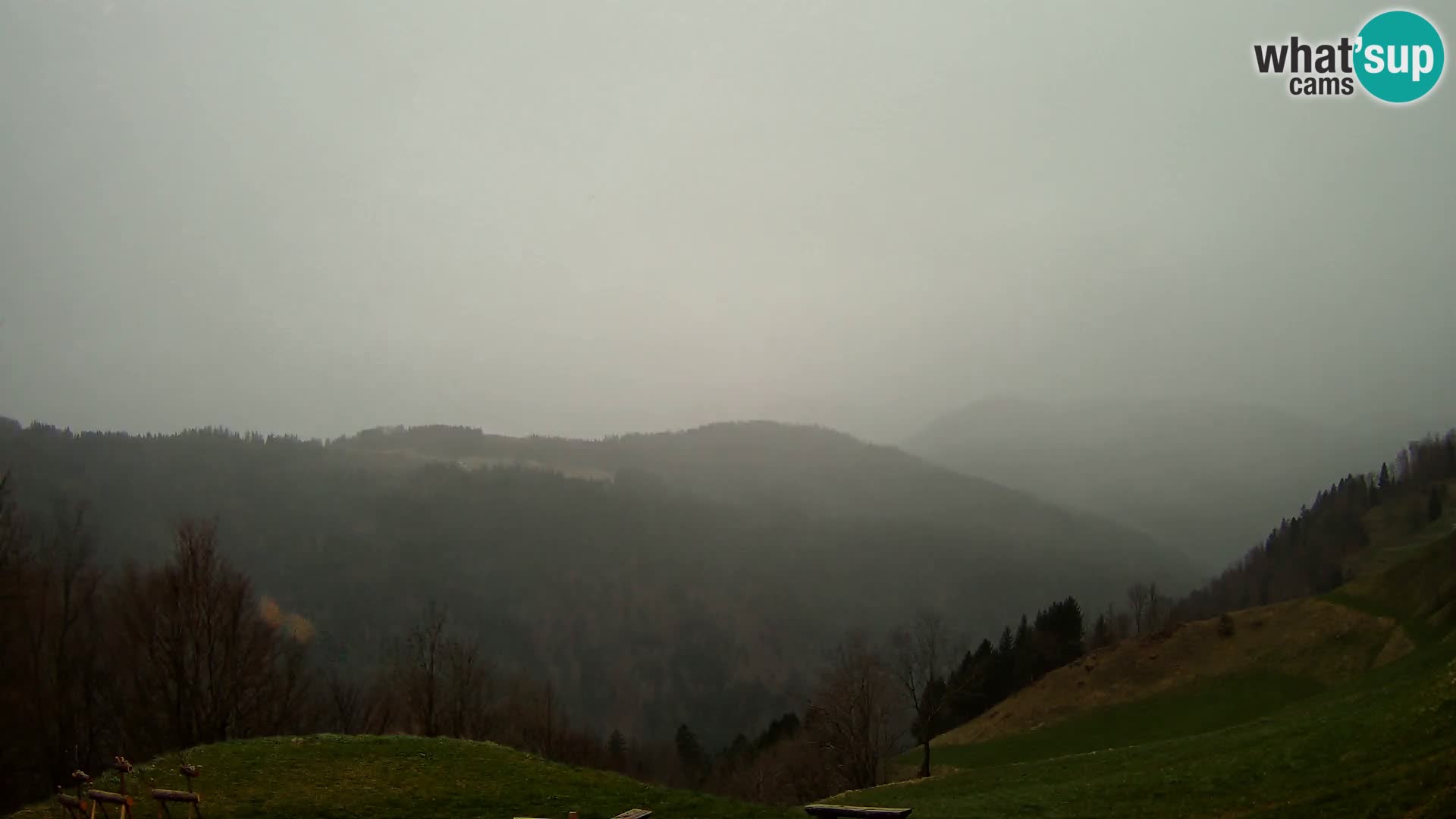 Webcam Brunarica Dražgoše – Live View of Ratitovec (1666 m)