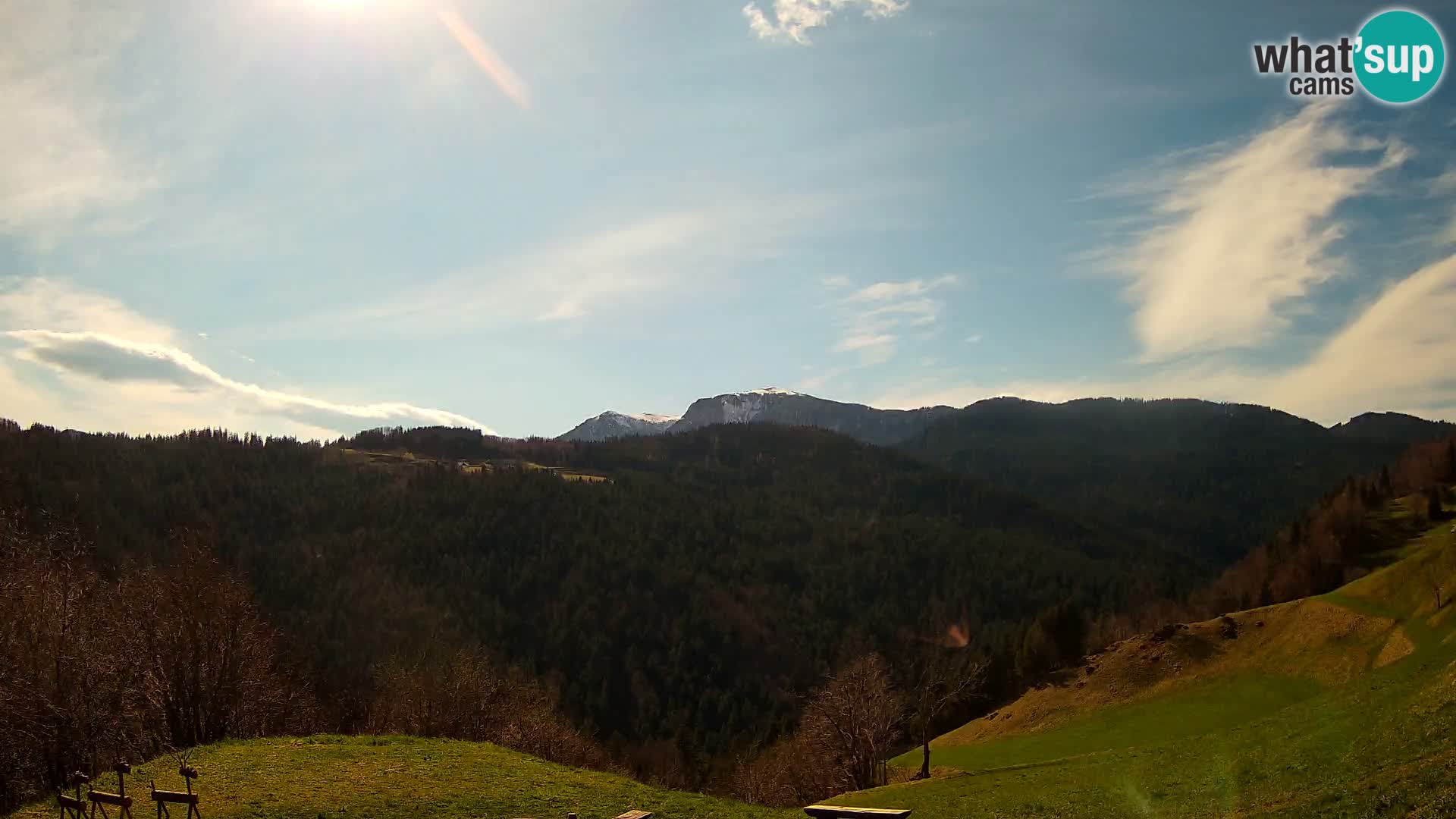 Web kamera Brunarica Dražgoše – Pogled uživo na Ratitovec (1666 m)