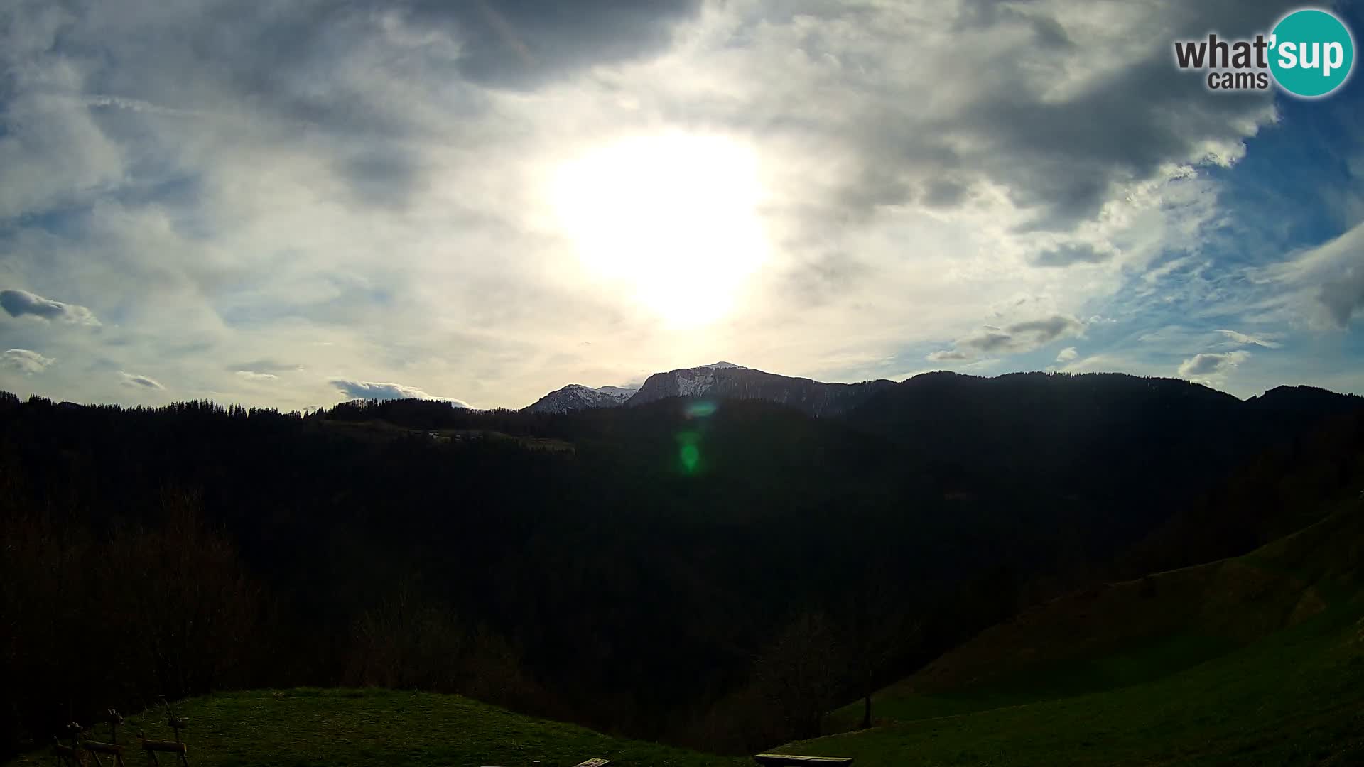 Webcam Brunarica Dražgoše – Live View of Ratitovec (1666 m)