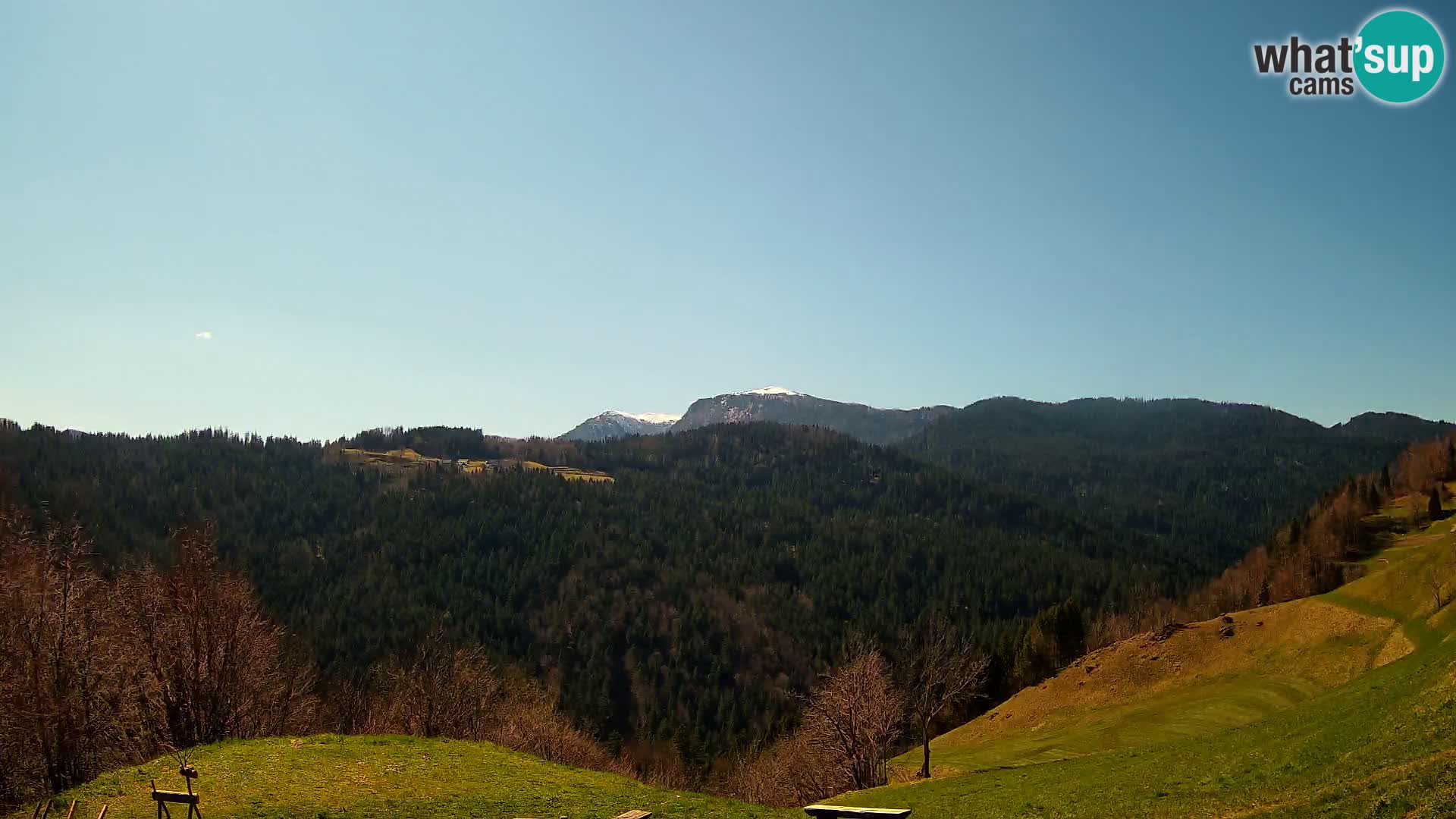 Web kamera Brunarica Dražgoše – Pogled uživo na Ratitovec (1666 m)