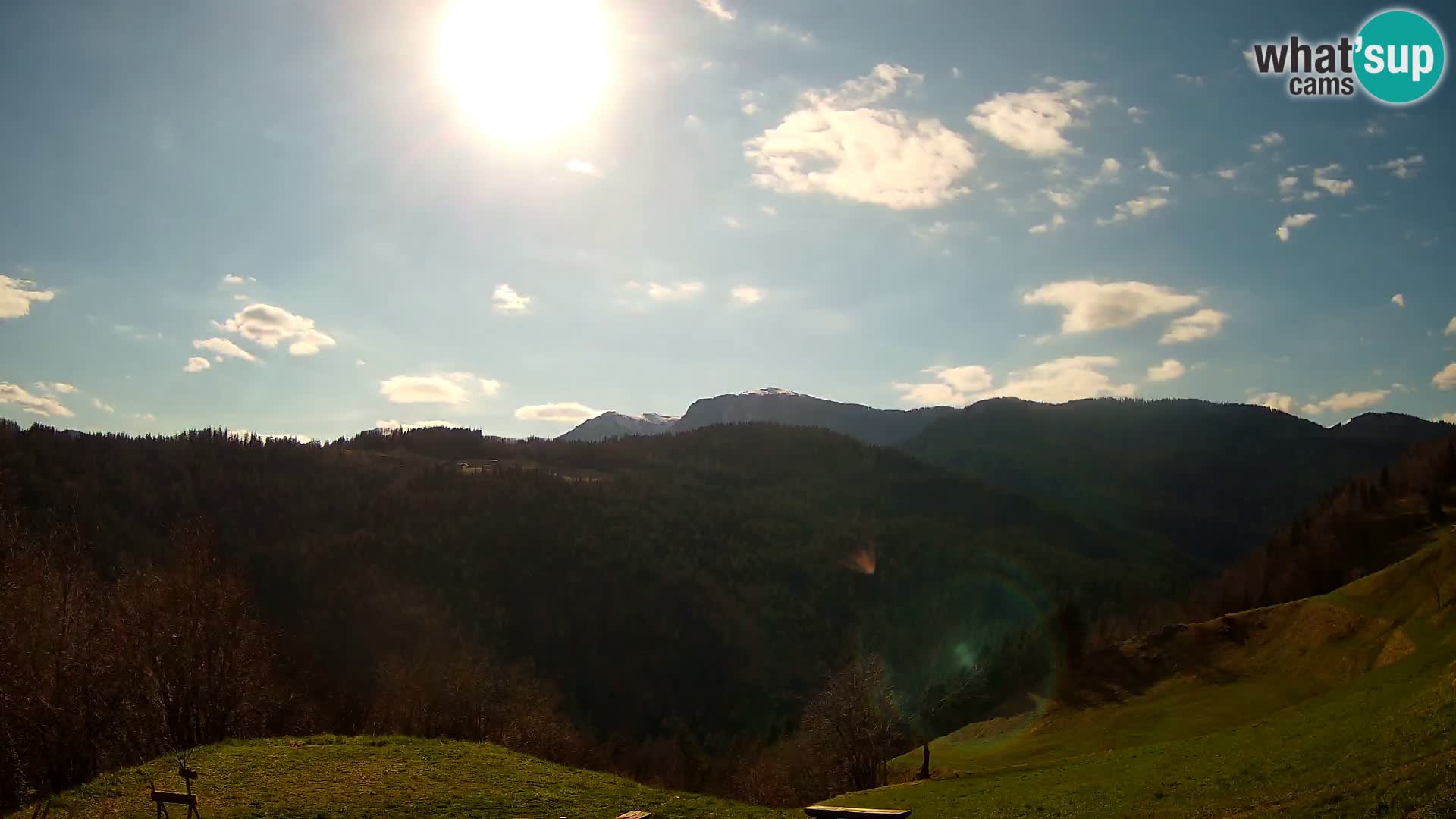 Web kamera Brunarica Dražgoše – Pogled uživo na Ratitovec (1666 m)