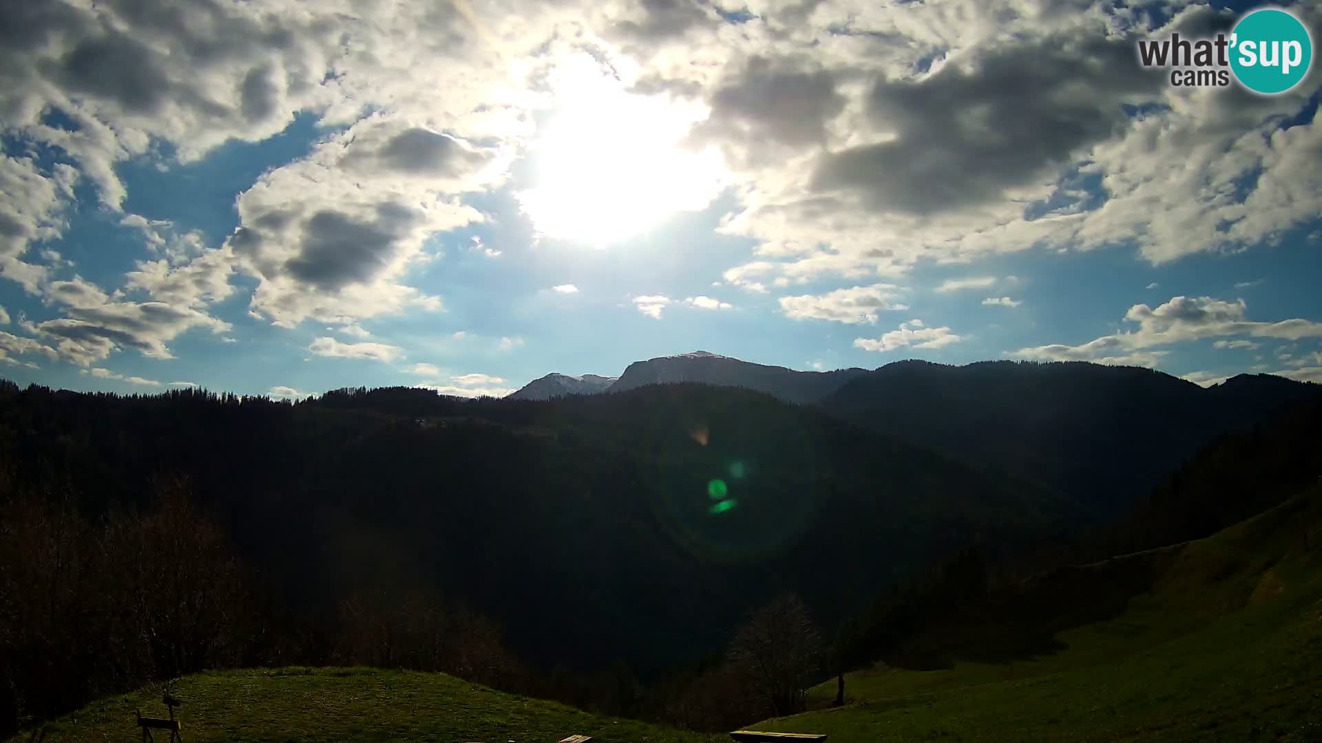 Webcam Brunarica Dražgoše – Vista live sul Ratitovec (1666 m)