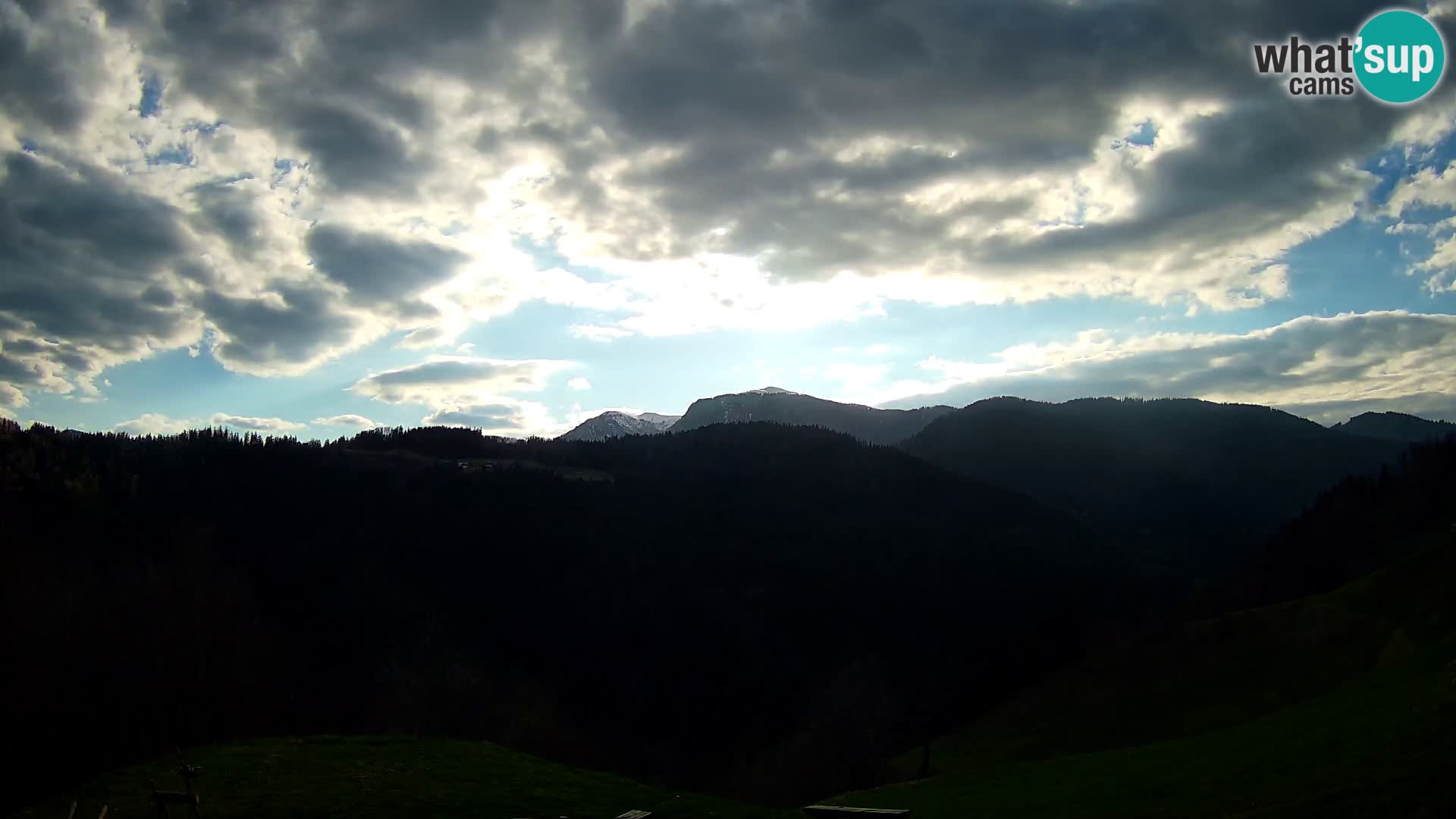 Webcam Brunarica Dražgoše – Live View of Ratitovec (1666 m)