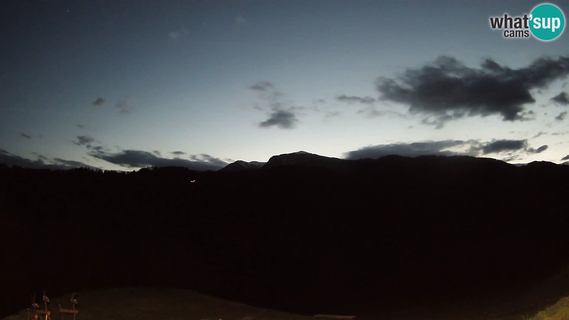 Webcam Brunarica Dražgoše – Live View of Ratitovec (1666 m)