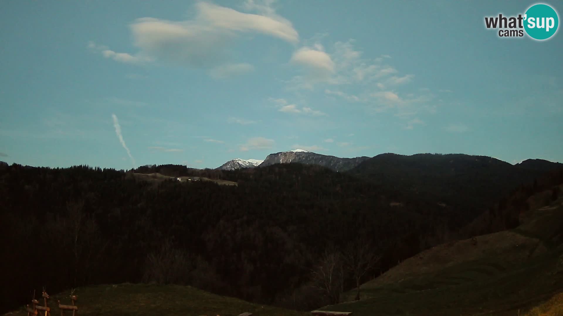 Webcam Brunarica Dražgoše – Liveblick auf Ratitovec (1666 m)