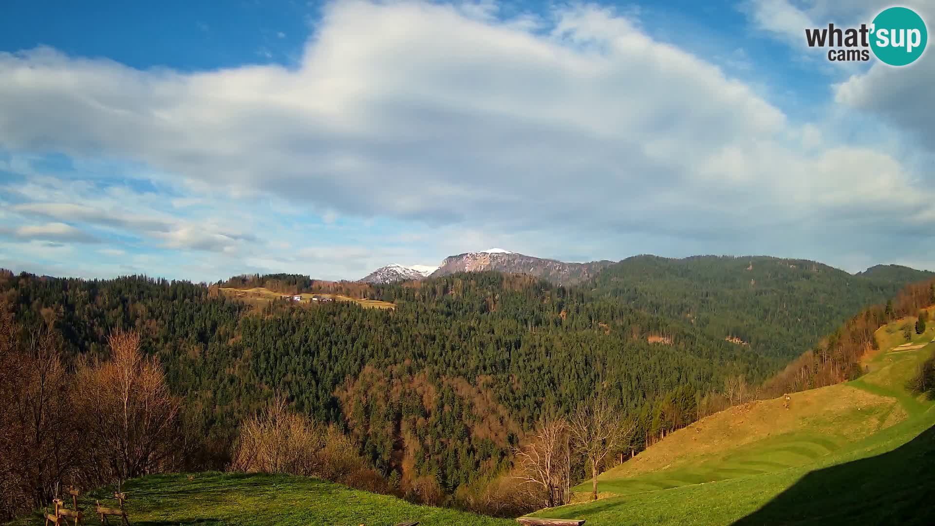 Web kamera Brunarica Dražgoše – Pogled uživo na Ratitovec (1666 m)