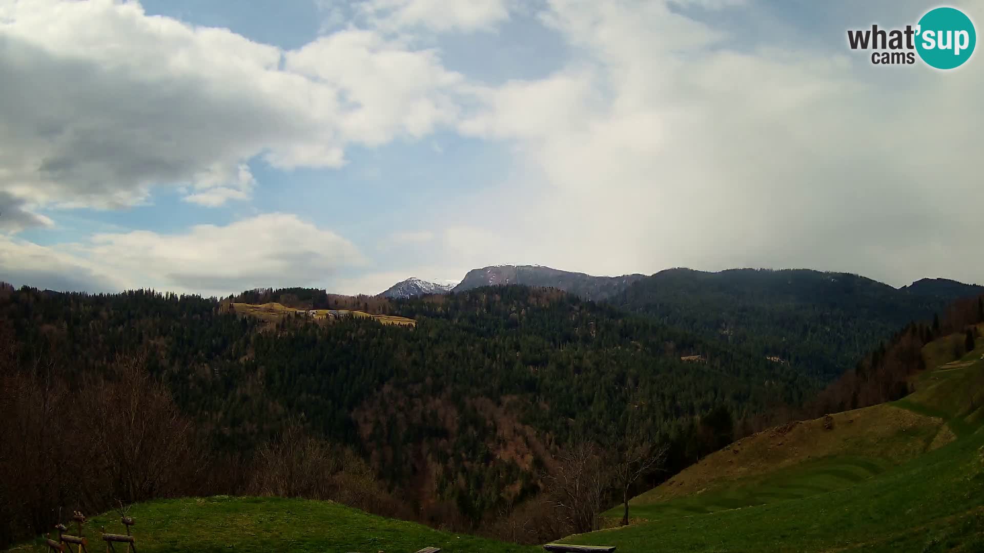 Web kamera Brunarica Dražgoše – Pogled uživo na Ratitovec (1666 m)