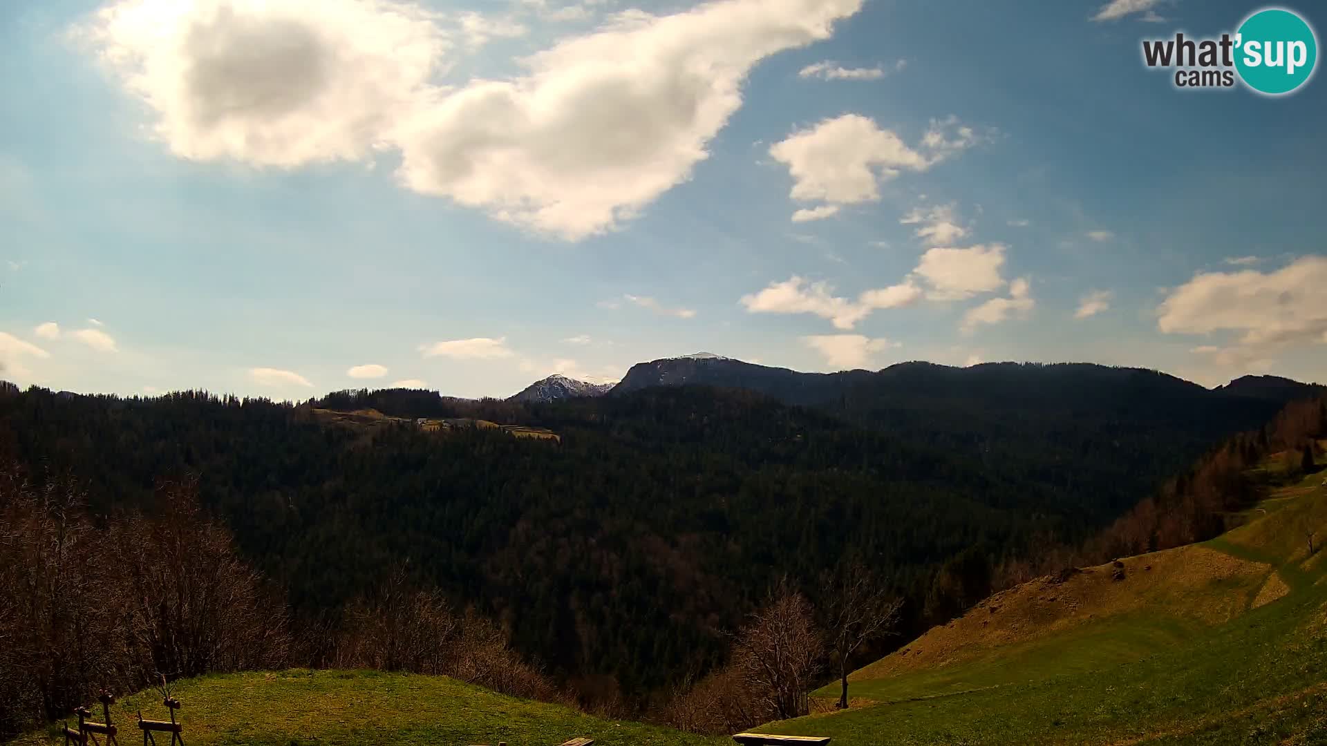 Web kamera Brunarica Dražgoše – Pogled uživo na Ratitovec (1666 m)