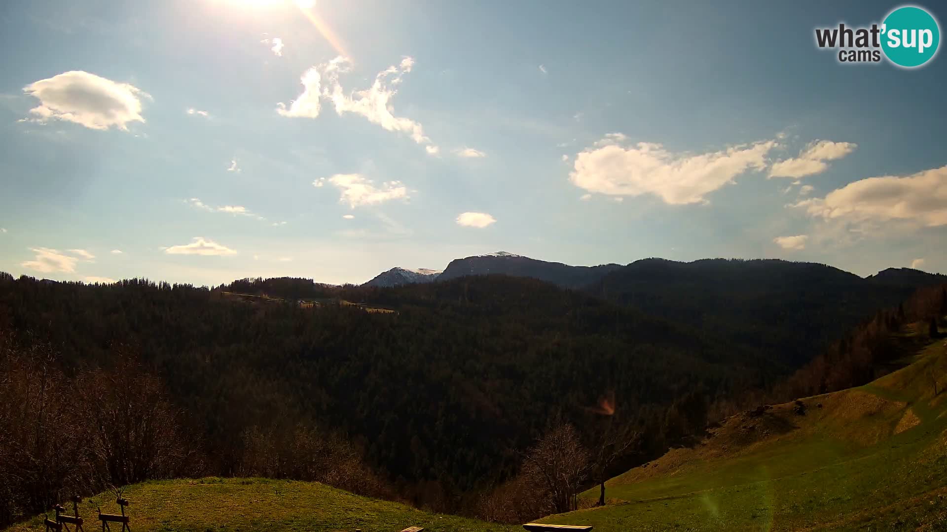 Web kamera Brunarica Dražgoše – Pogled uživo na Ratitovec (1666 m)