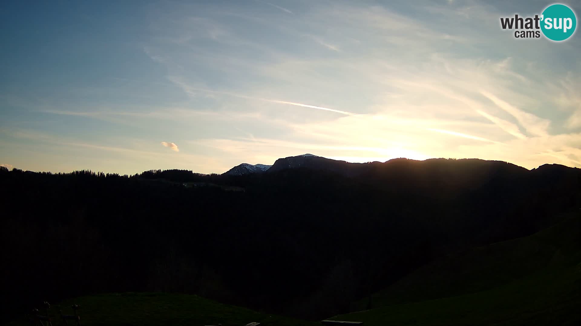 Webcam Brunarica Dražgoše – Liveblick auf Ratitovec (1666 m)