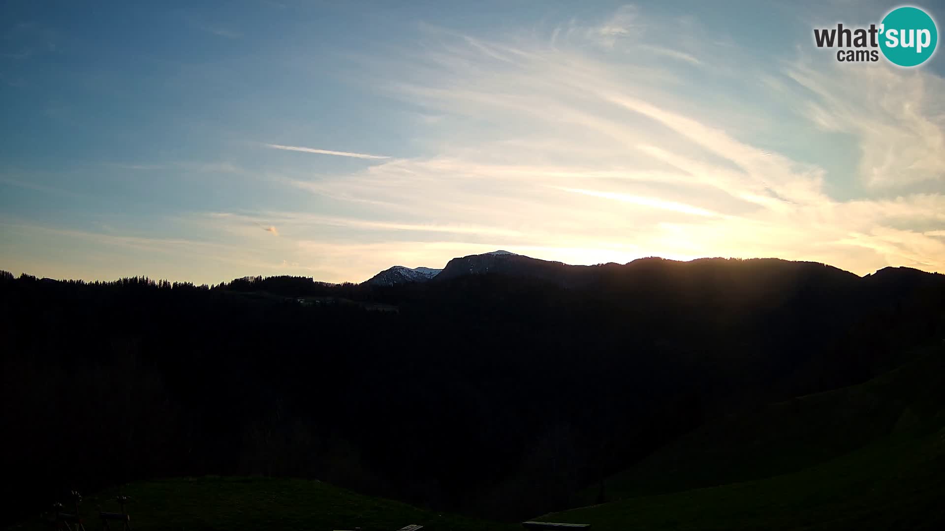 Webcam Brunarica Dražgoše – Live View of Ratitovec (1666 m)