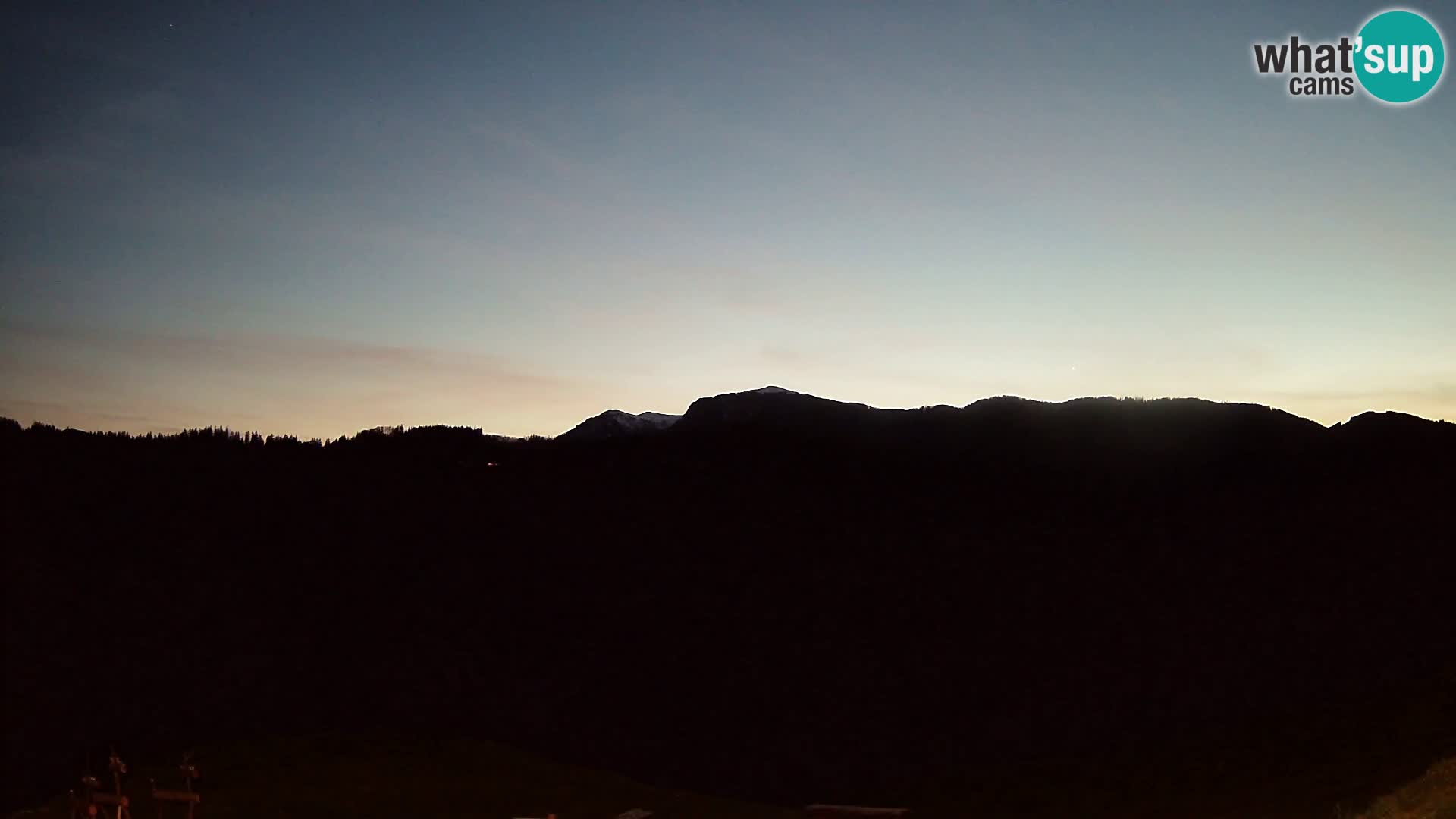 Webcam Brunarica Dražgoše – Live View of Ratitovec (1666 m)