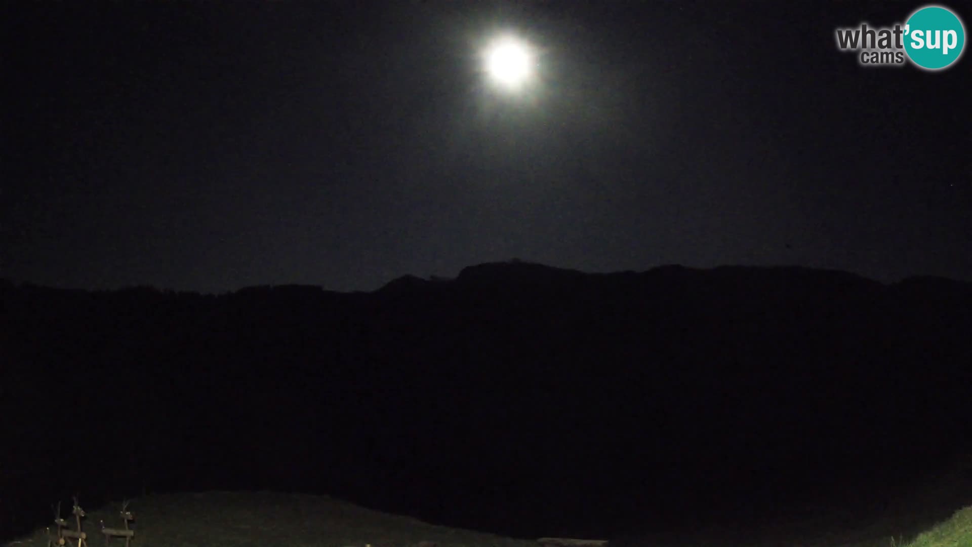 Webcam Brunarica Dražgoše – Vista live sul Ratitovec (1666 m)