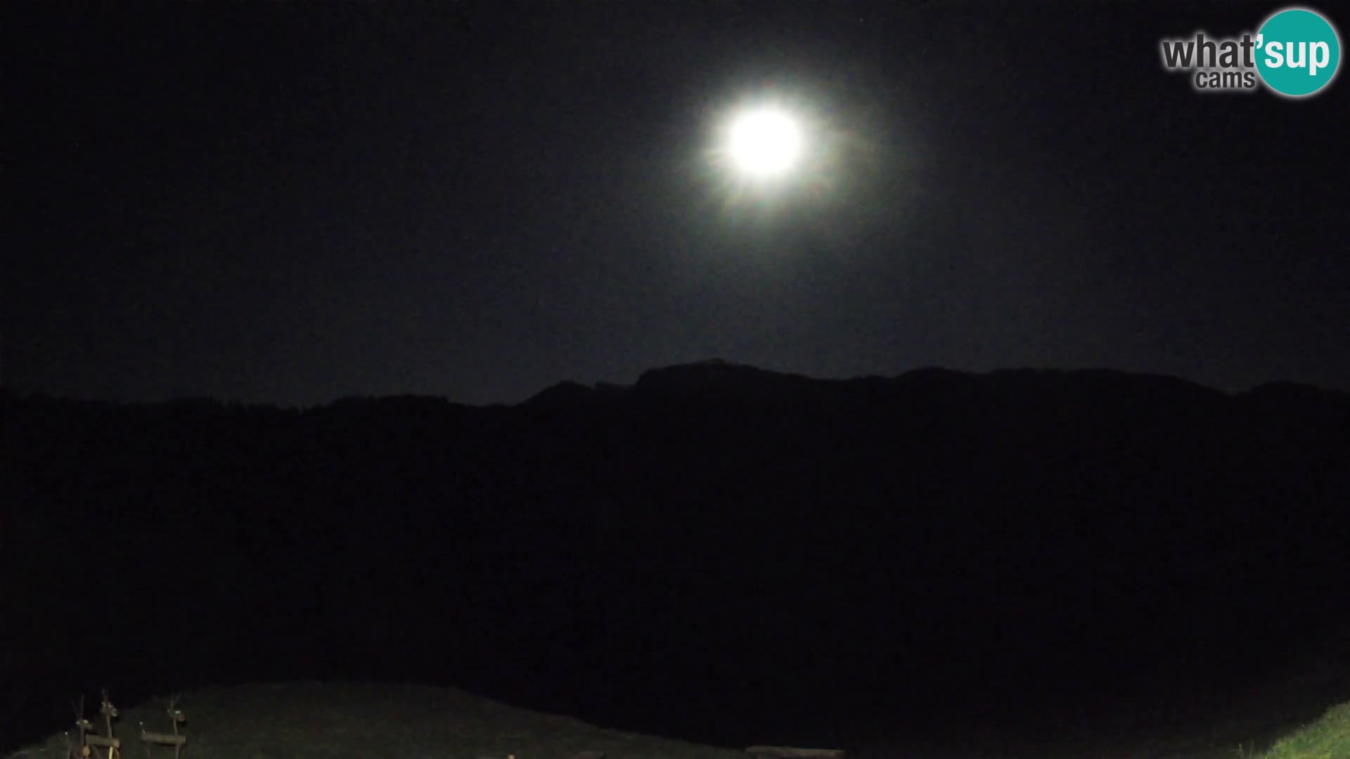 Webcam Brunarica Dražgoše – Live View of Ratitovec (1666 m)