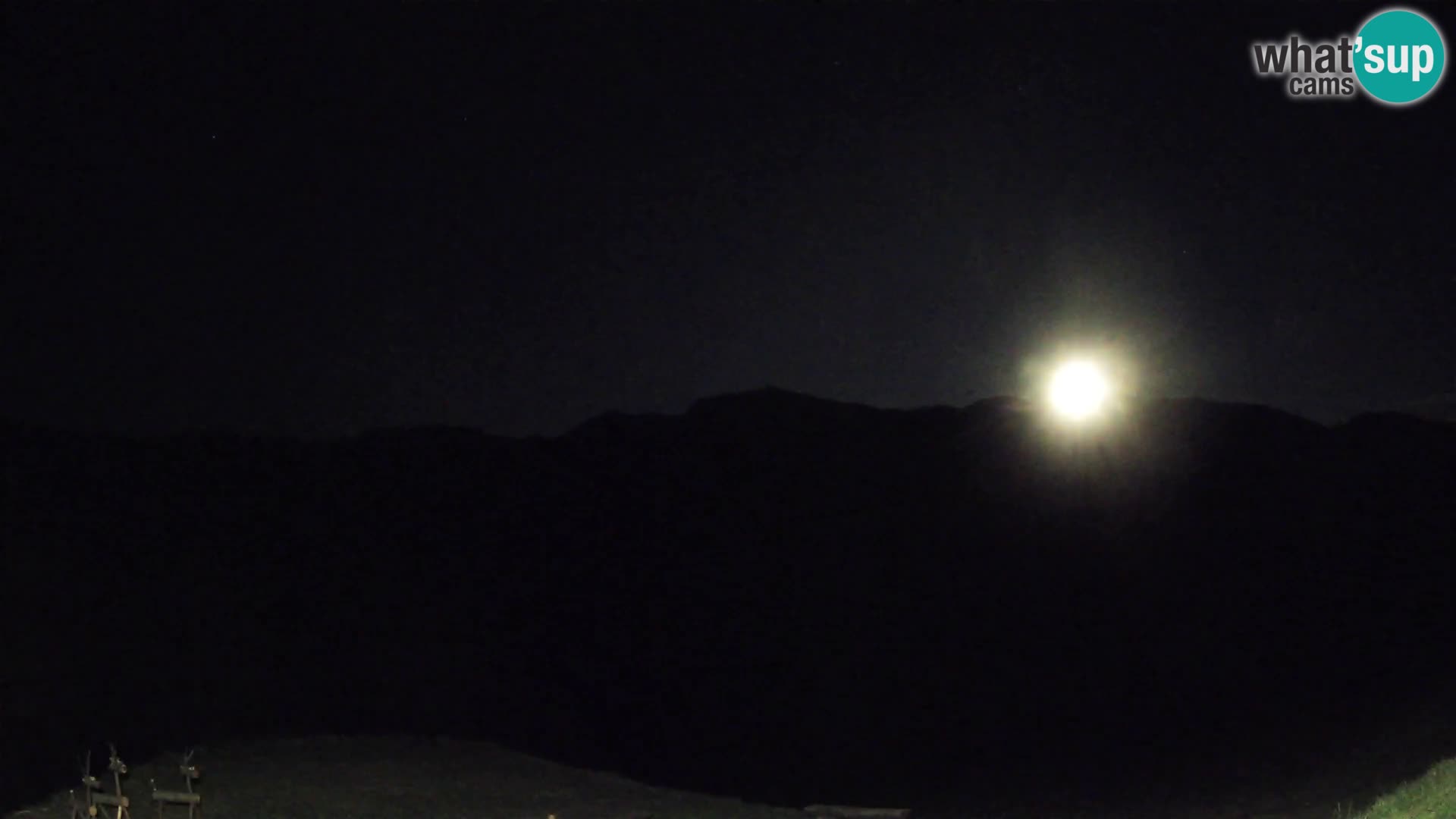 Webcam Brunarica Dražgoše – Vista live sul Ratitovec (1666 m)