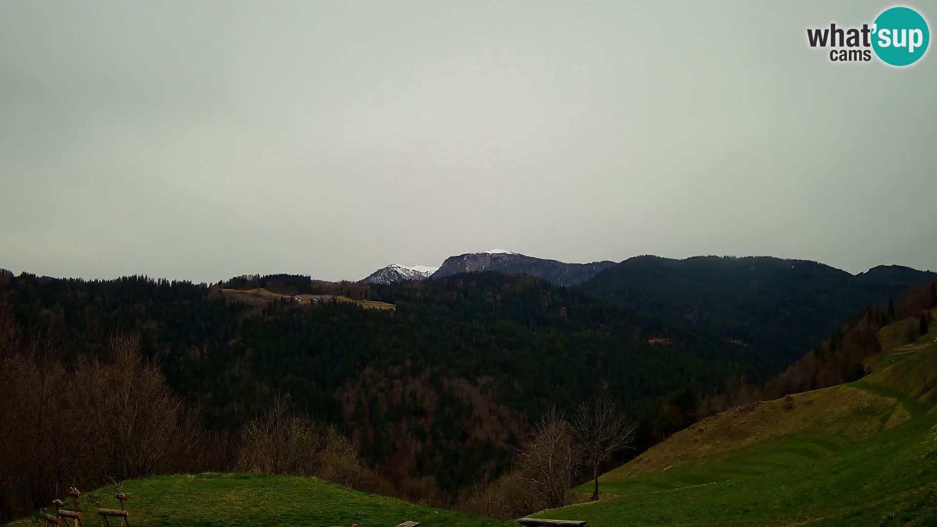 Webcam Brunarica Dražgoše – Liveblick auf Ratitovec (1666 m)