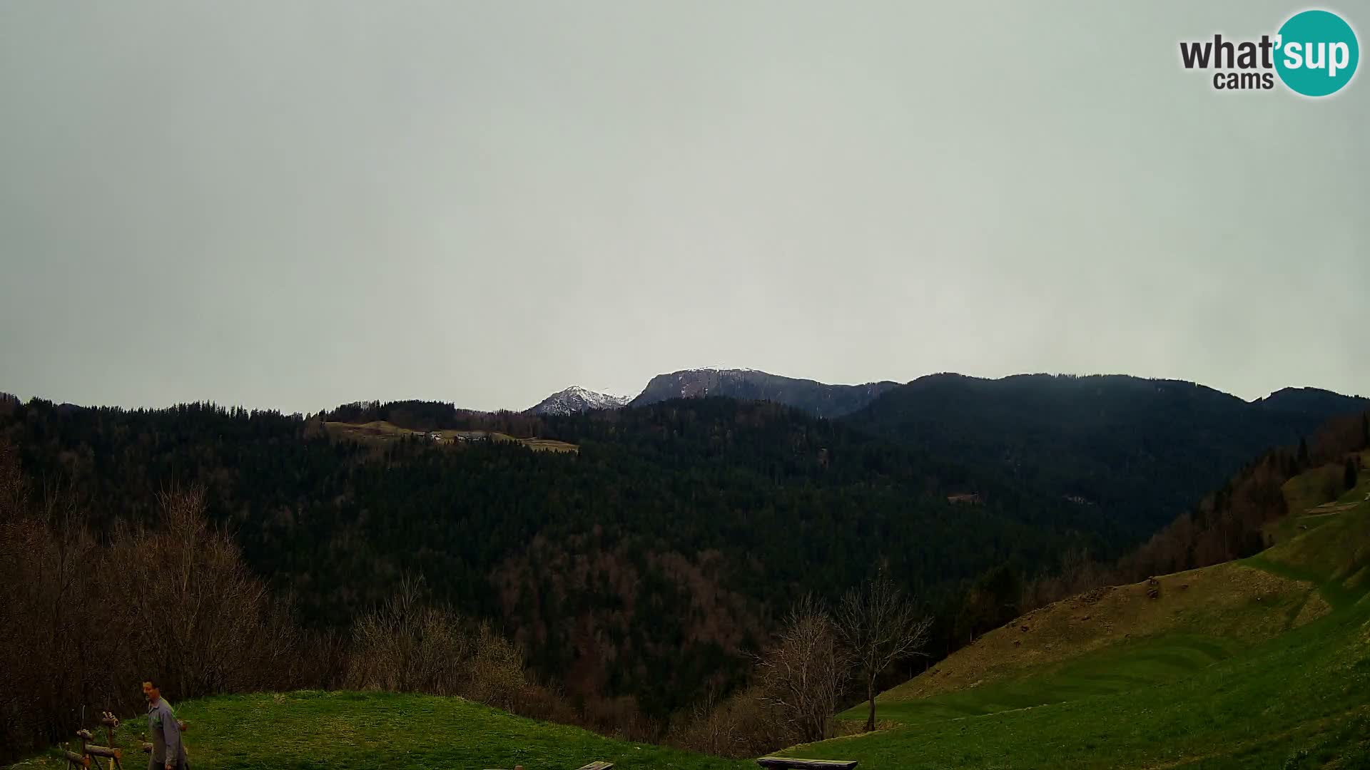 Web kamera Brunarica Dražgoše – Pogled uživo na Ratitovec (1666 m)