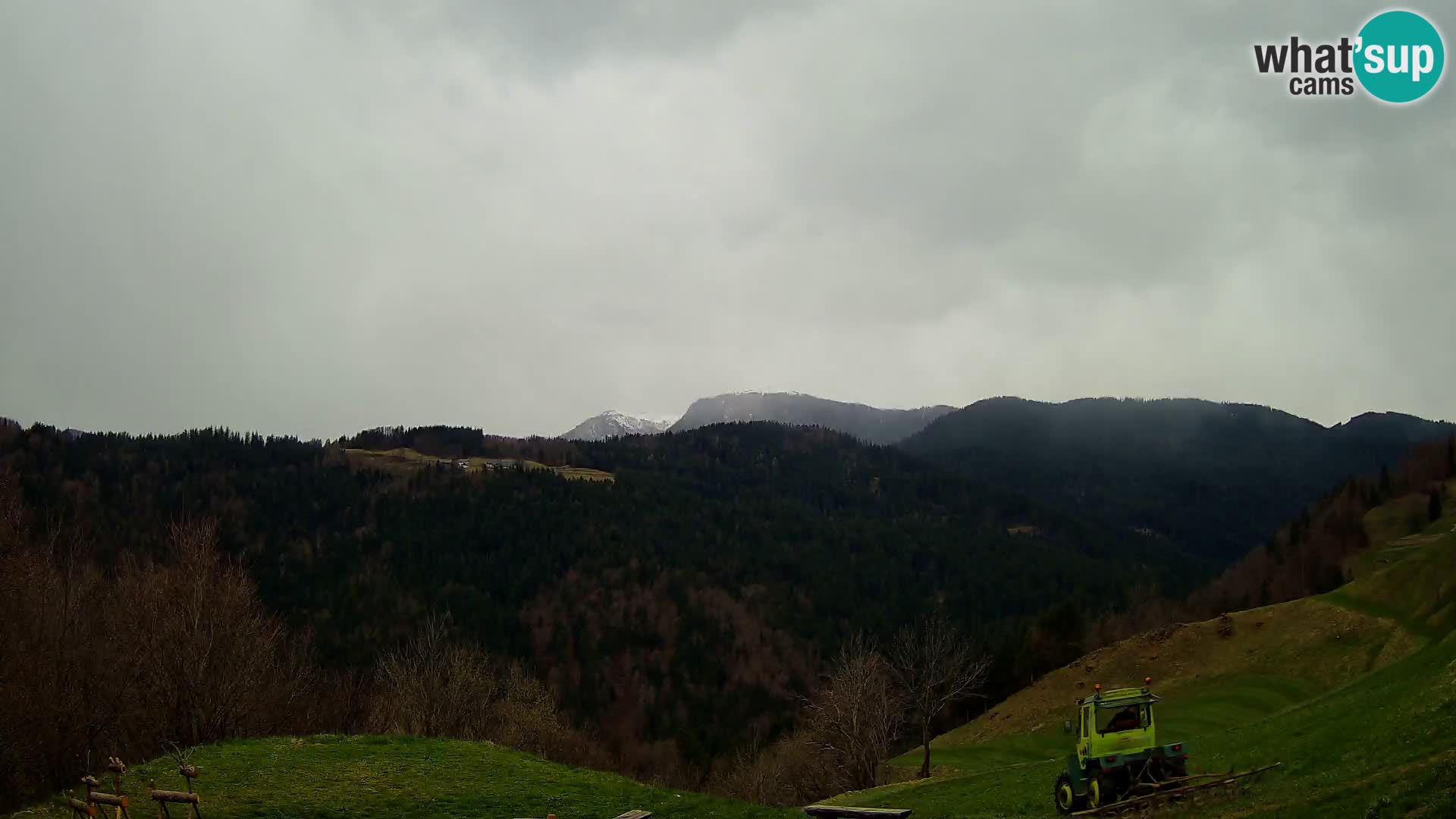 Webcam Brunarica Dražgoše – Liveblick auf Ratitovec (1666 m)