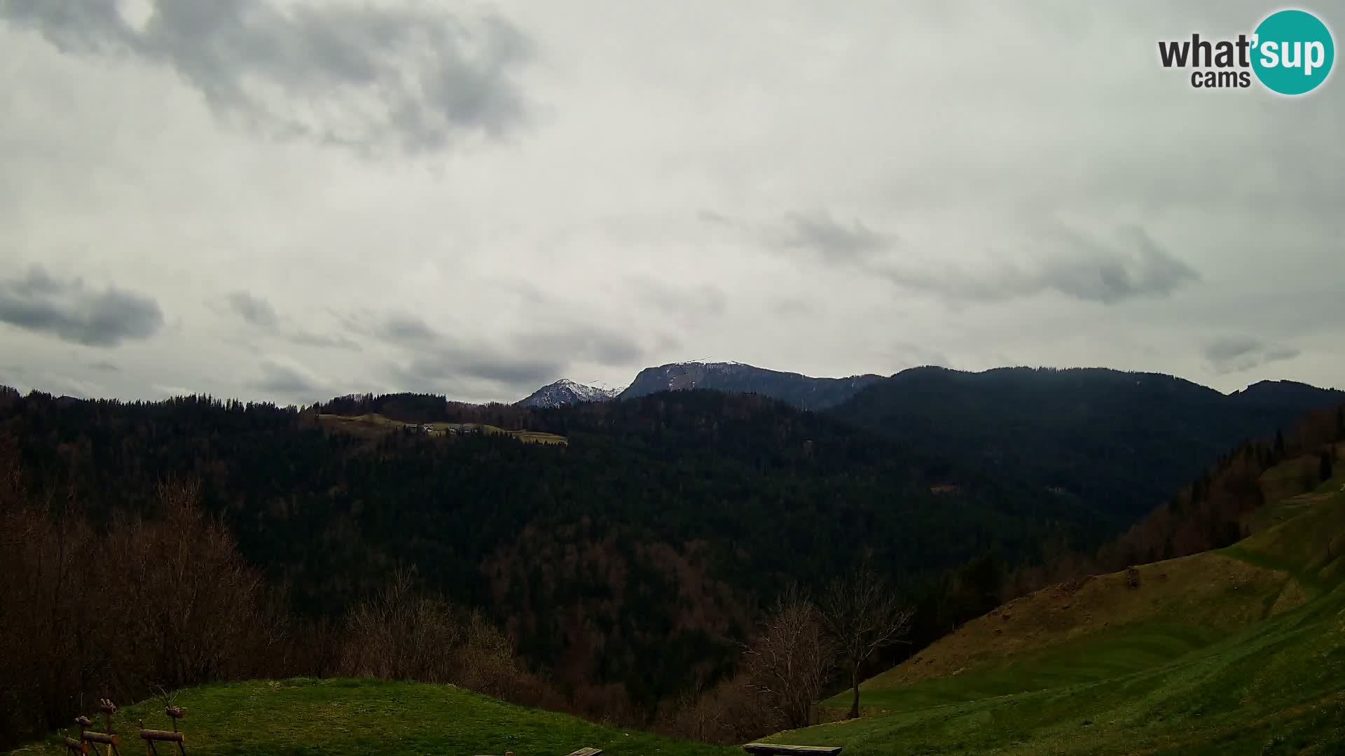 Web kamera Brunarica Dražgoše – Pogled uživo na Ratitovec (1666 m)