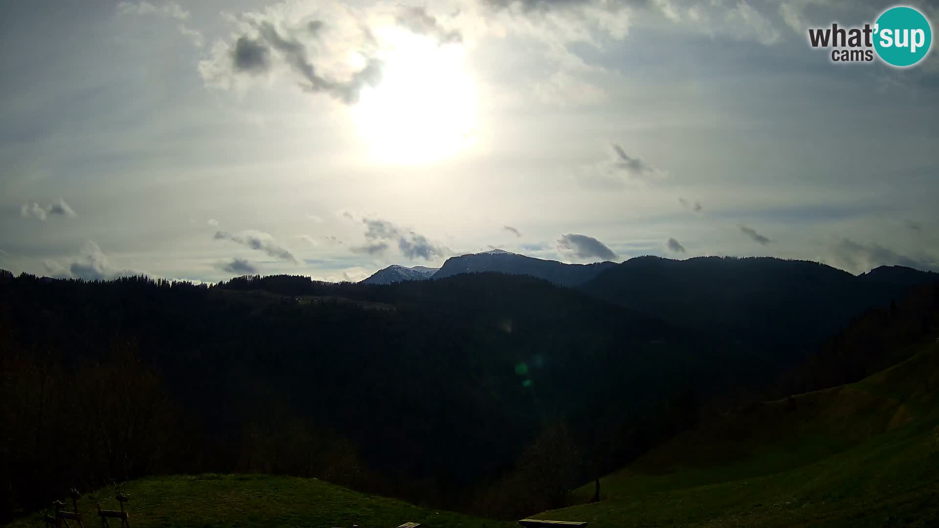 Webcam Brunarica Dražgoše – Live View of Ratitovec (1666 m)