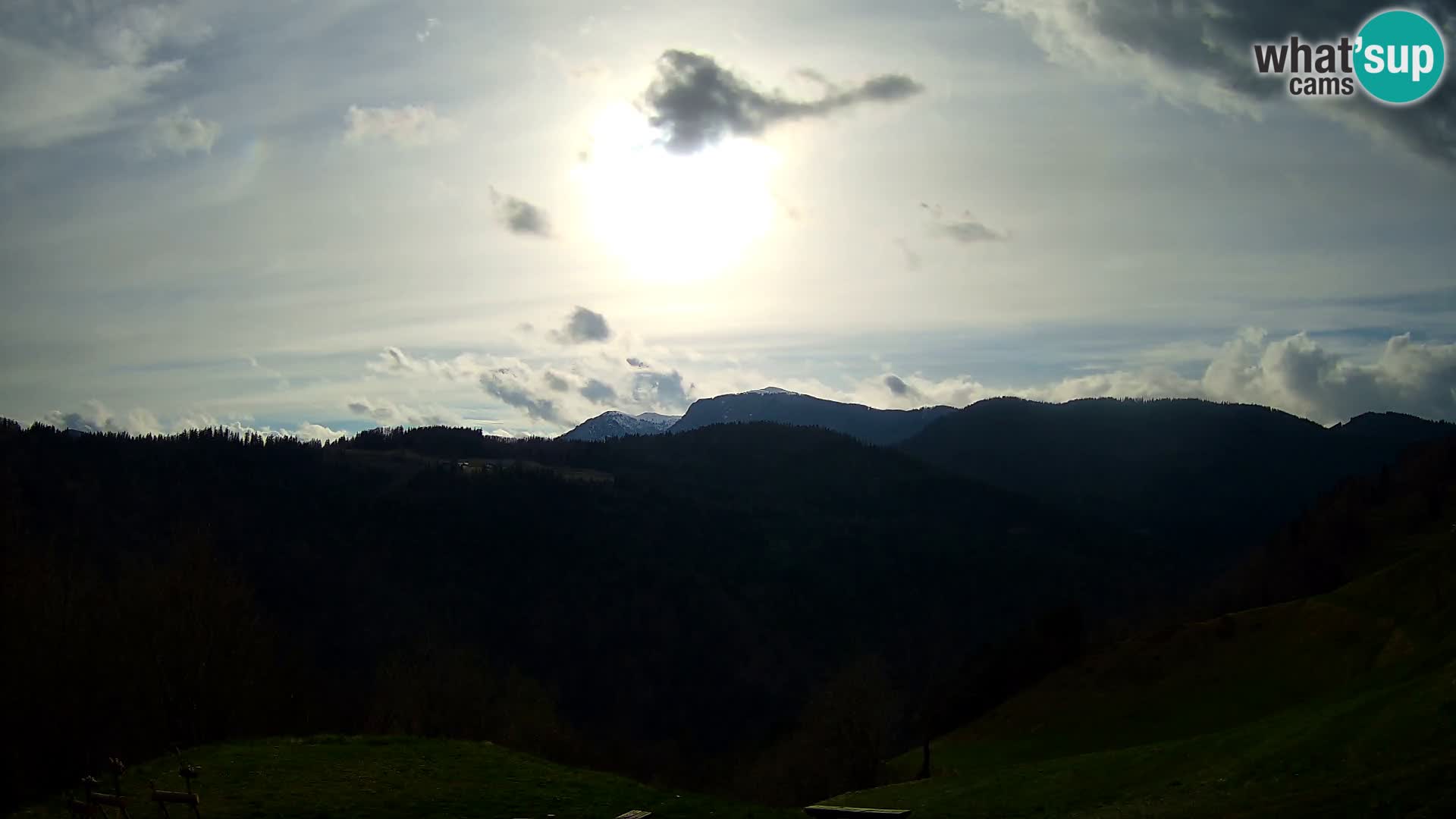 Webcam Brunarica Dražgoše – Live View of Ratitovec (1666 m)