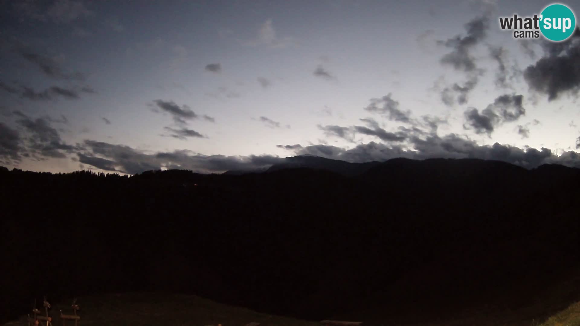 Webcam Brunarica Dražgoše – Live View of Ratitovec (1666 m)