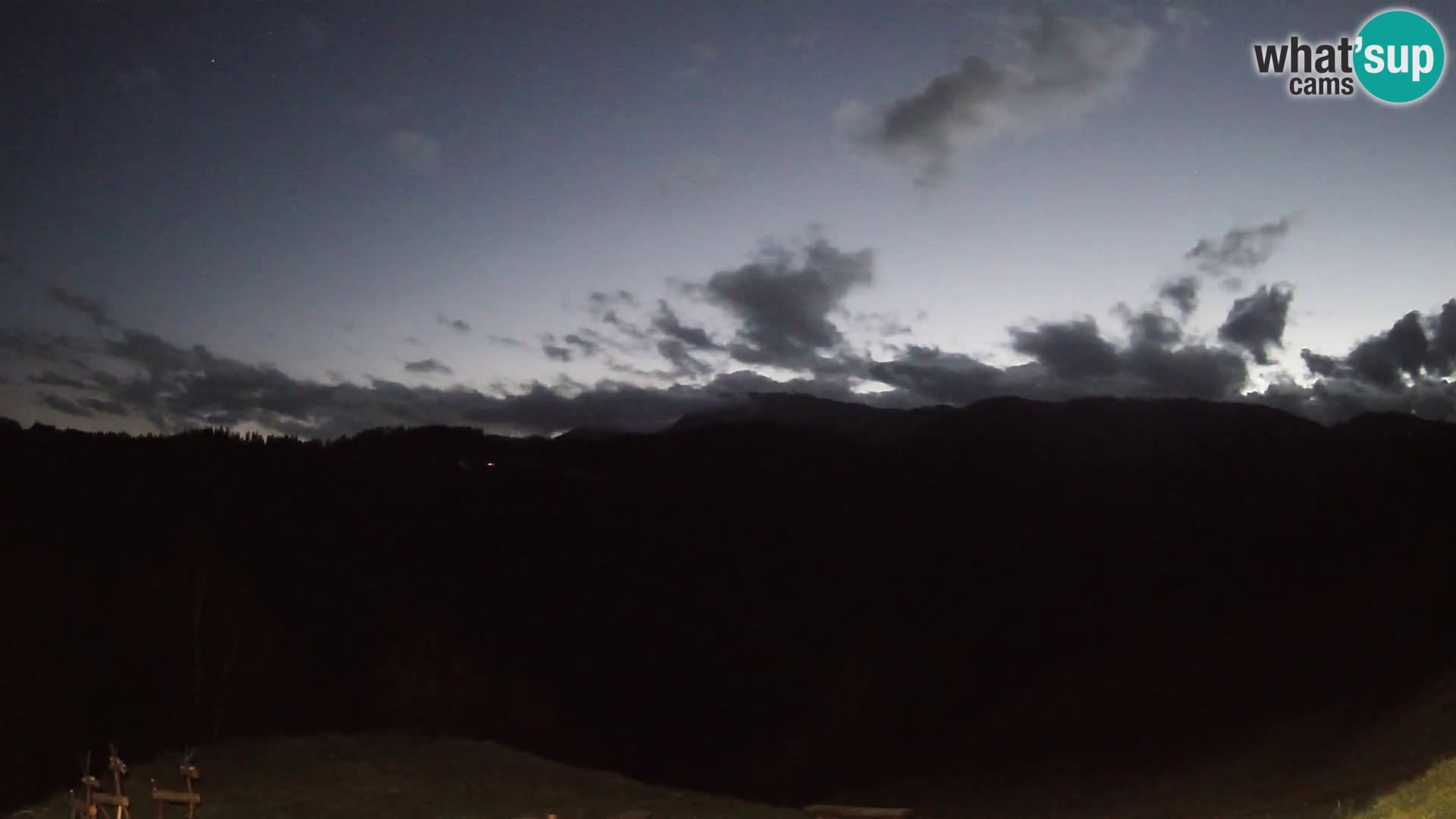 Webcam Brunarica Dražgoše – Live View of Ratitovec (1666 m)