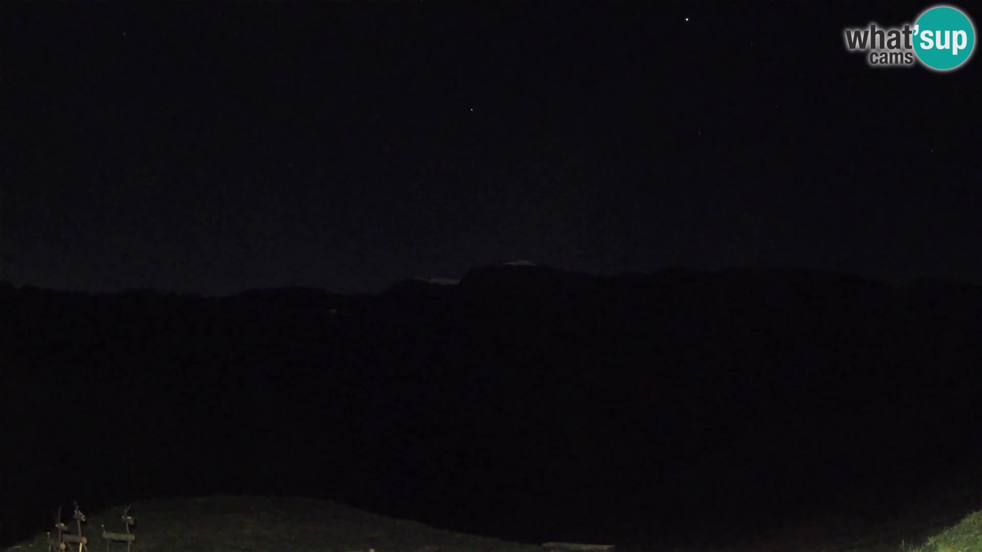 Spletna kamera Brunarica Dražgoše – Pogled v živo na Ratitovec (1666 m)