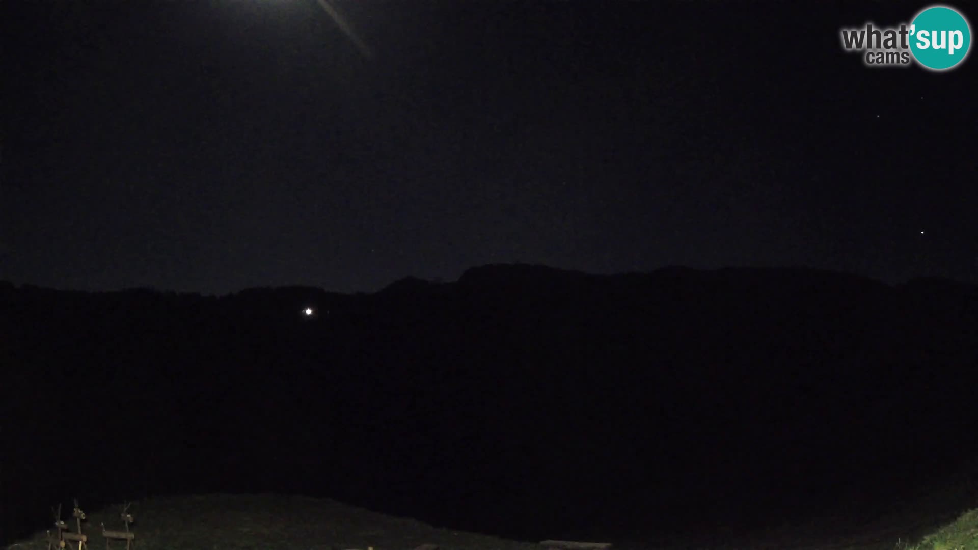 Spletna kamera Brunarica Dražgoše – Pogled v živo na Ratitovec (1666 m)