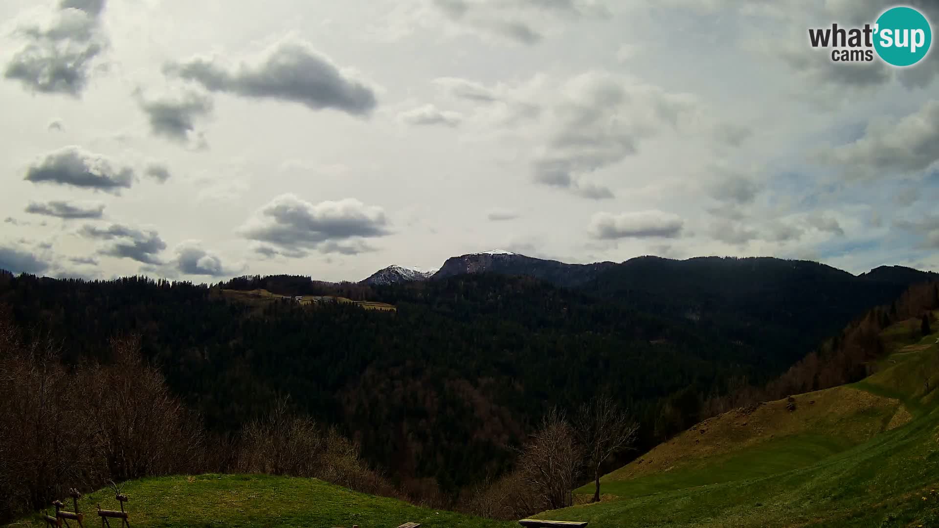 Web kamera Brunarica Dražgoše – Pogled uživo na Ratitovec (1666 m)