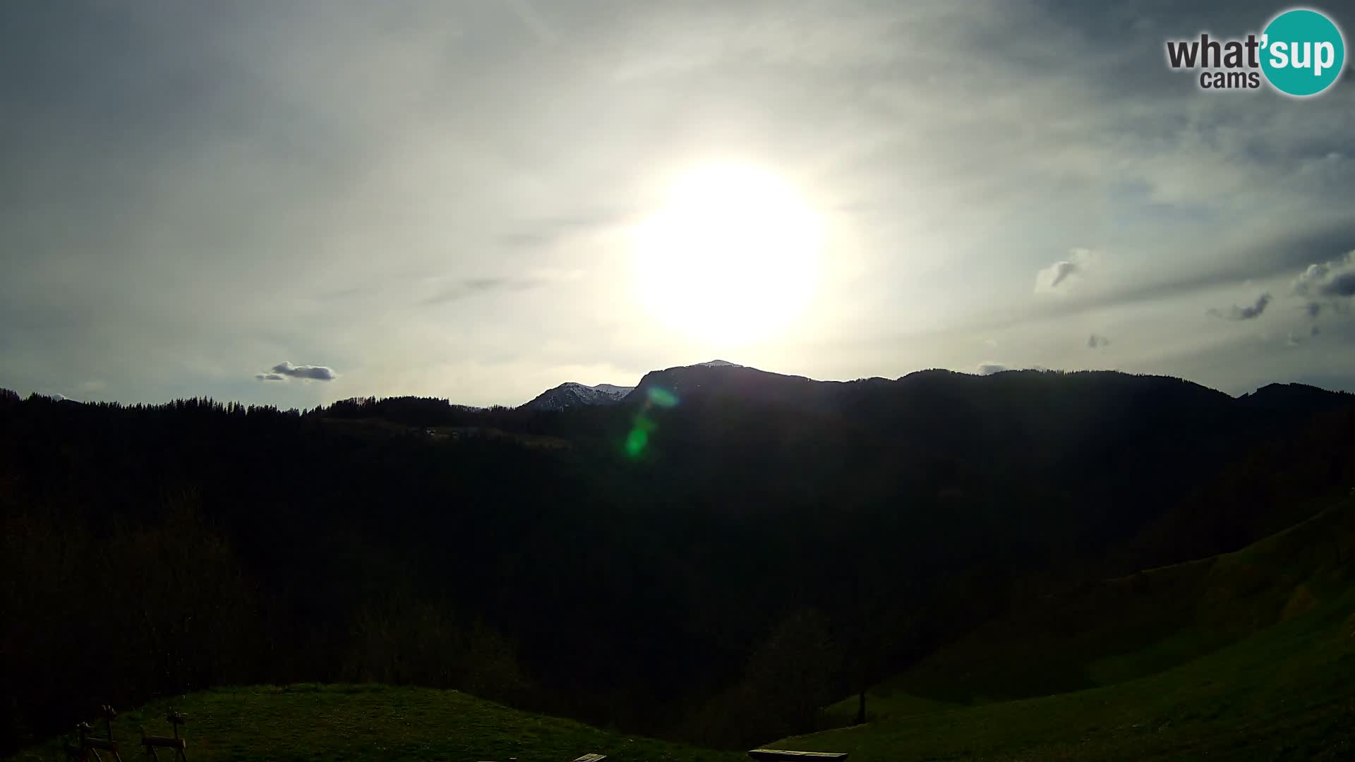 Webcam Brunarica Dražgoše – Live View of Ratitovec (1666 m)