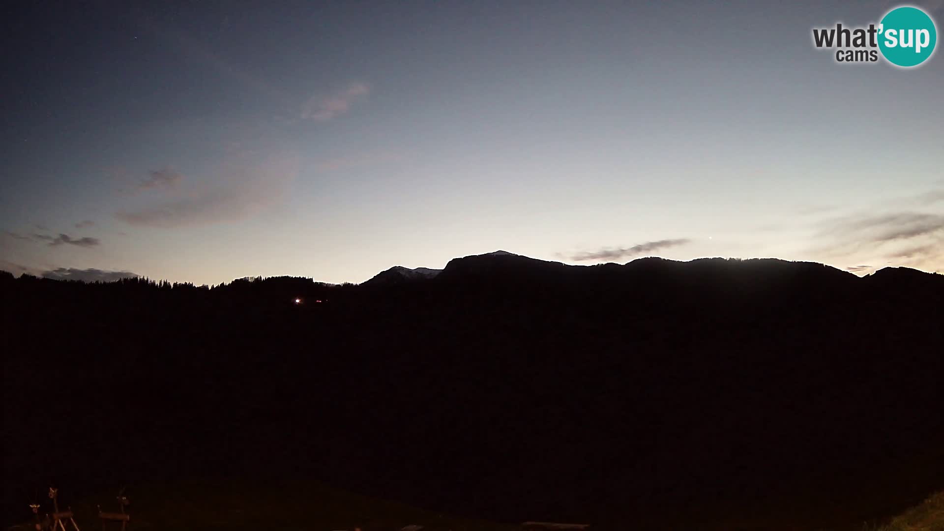 Webcam Brunarica Dražgoše – Live View of Ratitovec (1666 m)