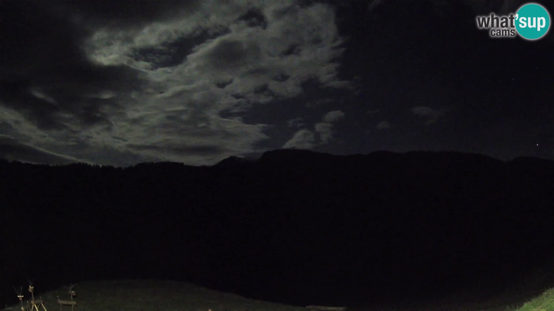 Webcam Brunarica Dražgoše – Vista live sul Ratitovec (1666 m)