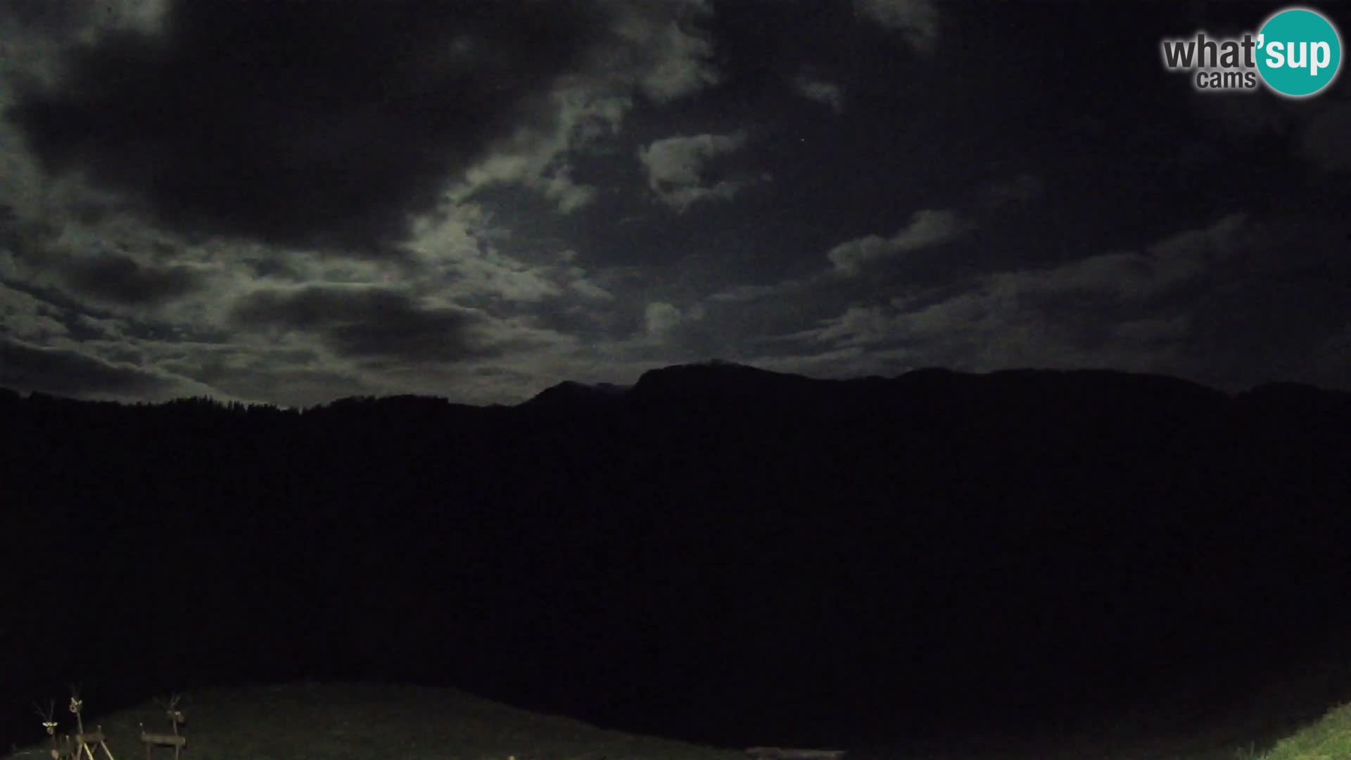 Webcam Brunarica Dražgoše – Vista live sul Ratitovec (1666 m)