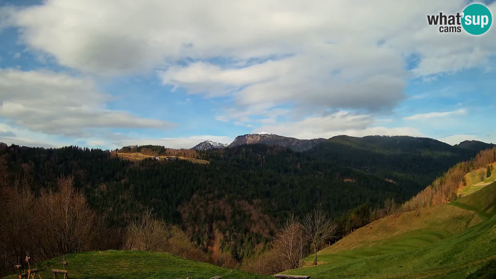 Web kamera Brunarica Dražgoše – Pogled uživo na Ratitovec (1666 m)
