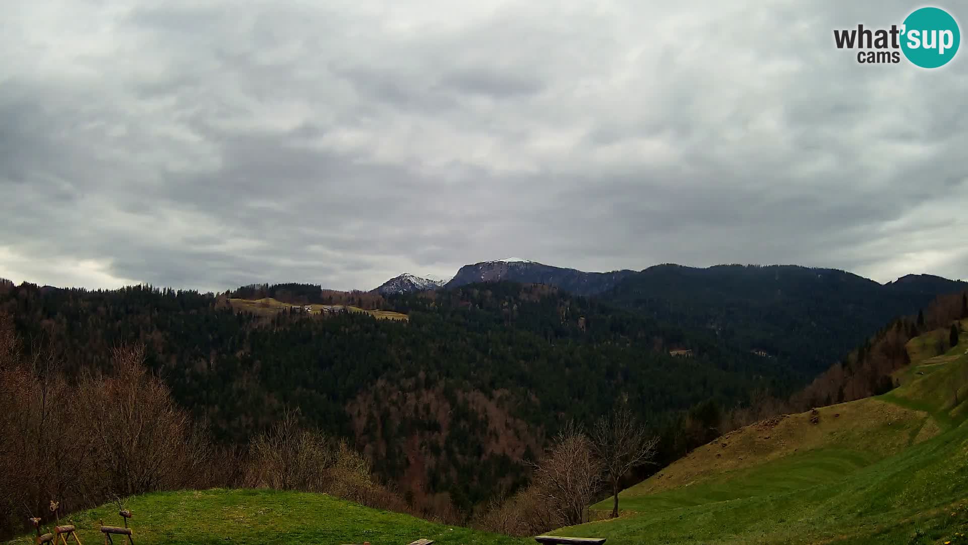 Web kamera Brunarica Dražgoše – Pogled uživo na Ratitovec (1666 m)