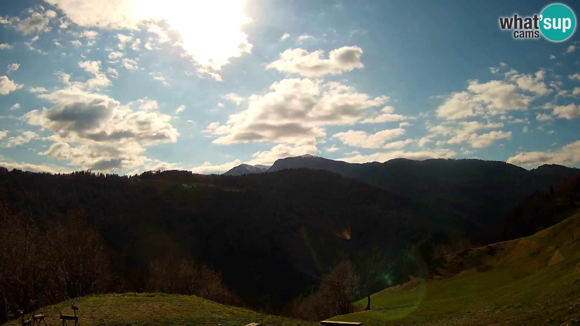 Webcam Brunarica Dražgoše – Liveblick auf Ratitovec (1666 m)