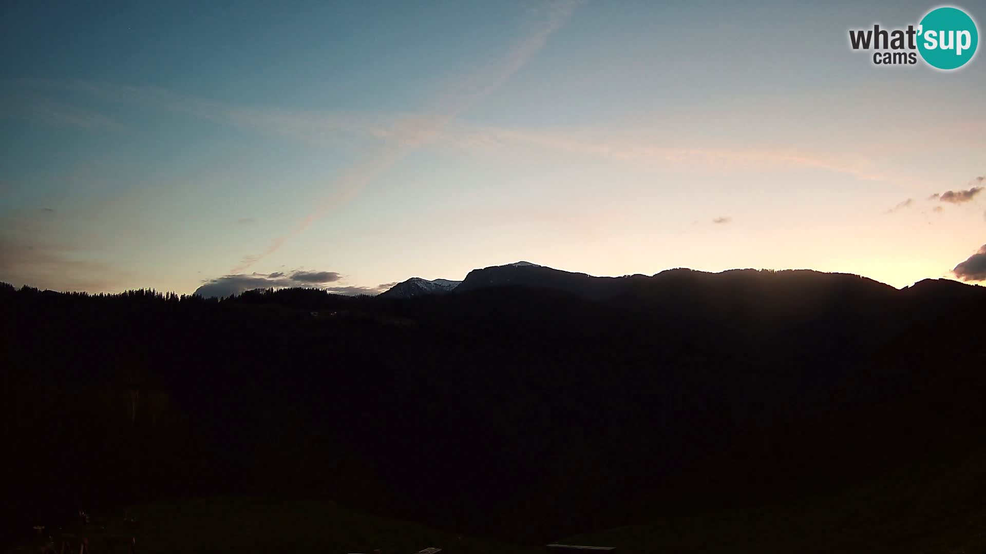 Webcam Brunarica Dražgoše – Liveblick auf Ratitovec (1666 m)