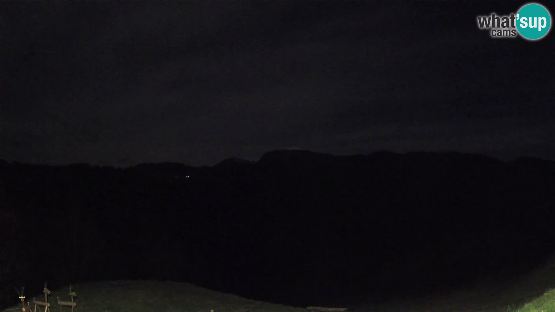 Spletna kamera Brunarica Dražgoše – Pogled v živo na Ratitovec (1666 m)