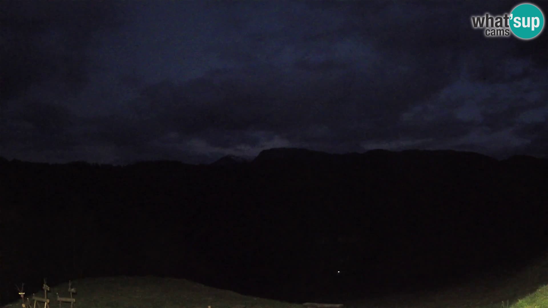 Webcam Brunarica Dražgoše – Vista live sul Ratitovec (1666 m)